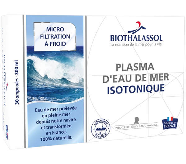 PLASMA MARIN ISOTONIQUE - Eaux de Mers en Europe